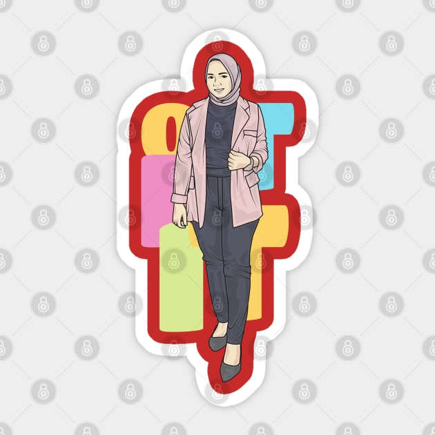 Girl In Office Oufit Sticker by crissbahari